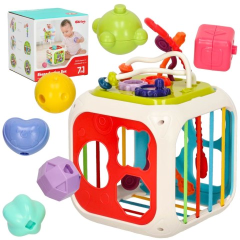 Kostka edukacyjna sorter cymbałki 7w1 Bibi-inn Kostka edukacyjna sorter cymbałki 7w1 Bibi-inn